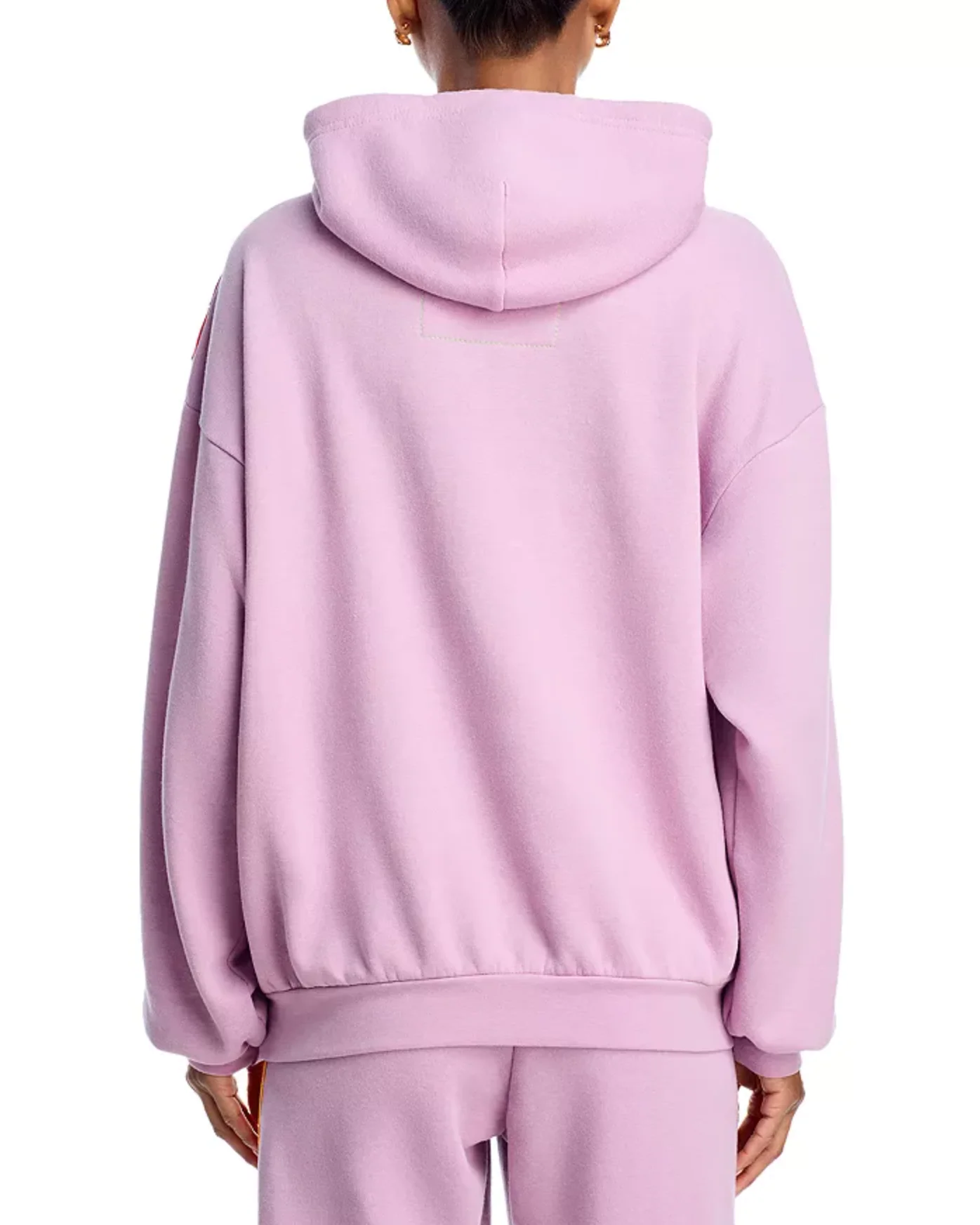 Aviator Nation - Wave Stripe 4 Pullover Hoodie Relaxed - Mauve / Magenta Orange - Image 2