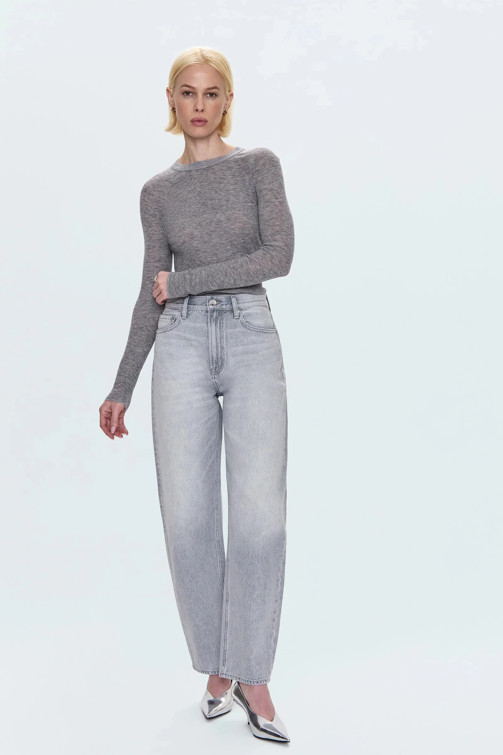 Pistola - Wes High Rise Barrel Jean - Enigma