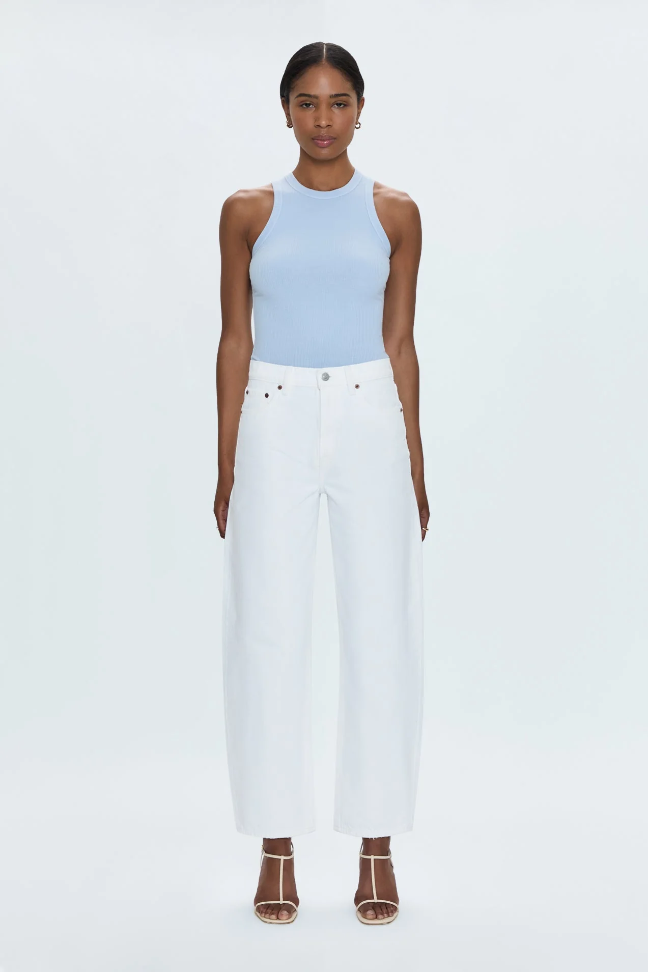 Pistola - Wes High Rise Barrel Jean - Vivid White - Image 7
