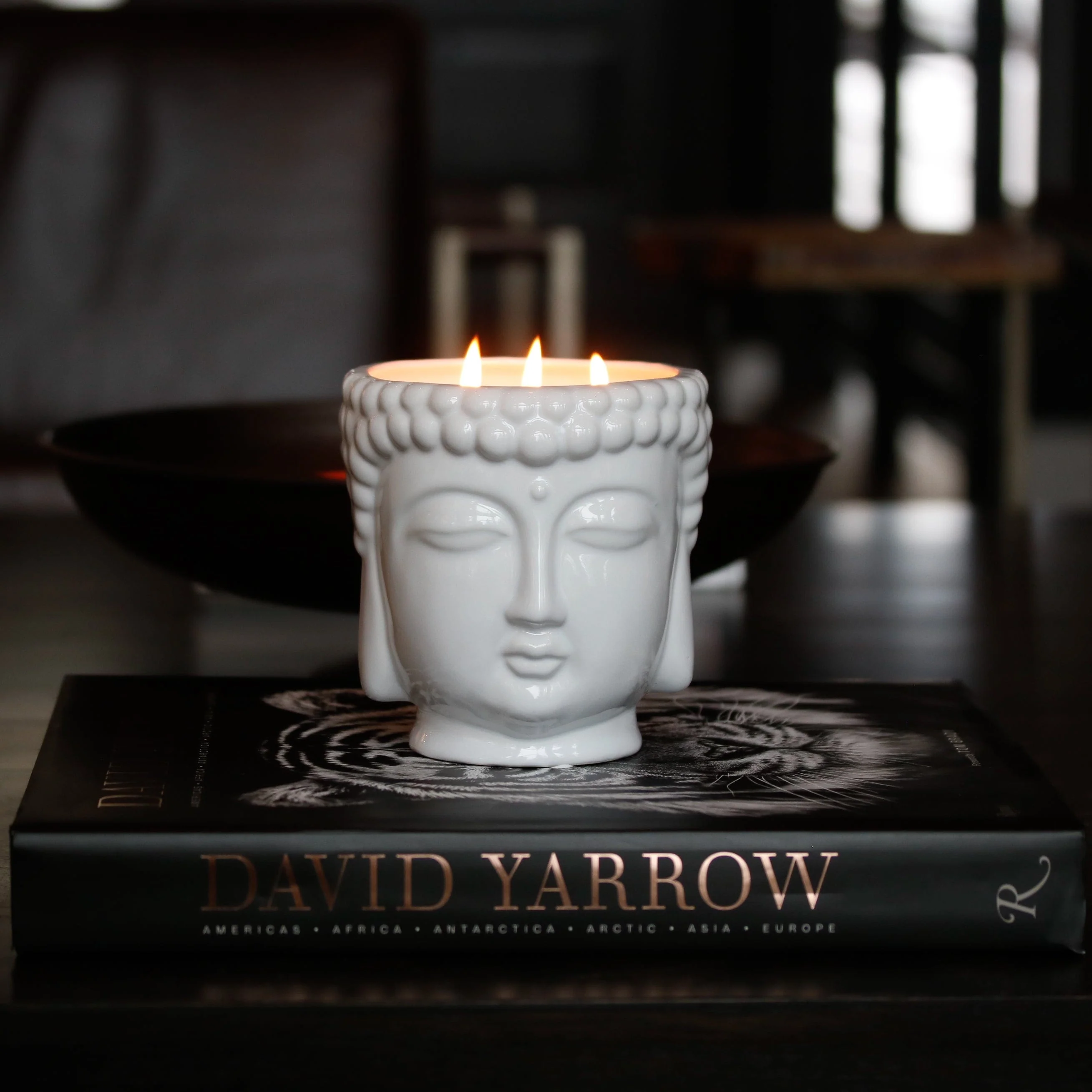 White Buddha Candle - Image 3