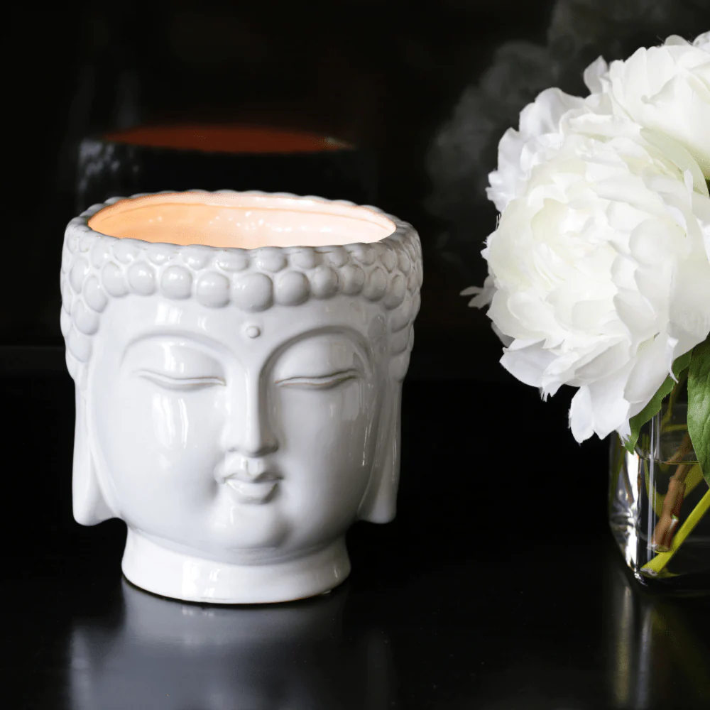 White Buddha Candle - Image 6