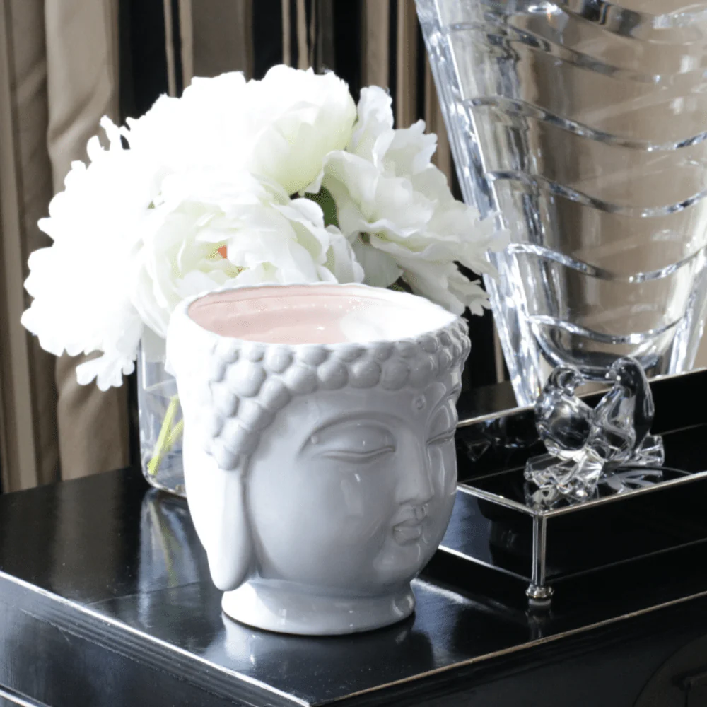 White Buddha Candle - Image 7