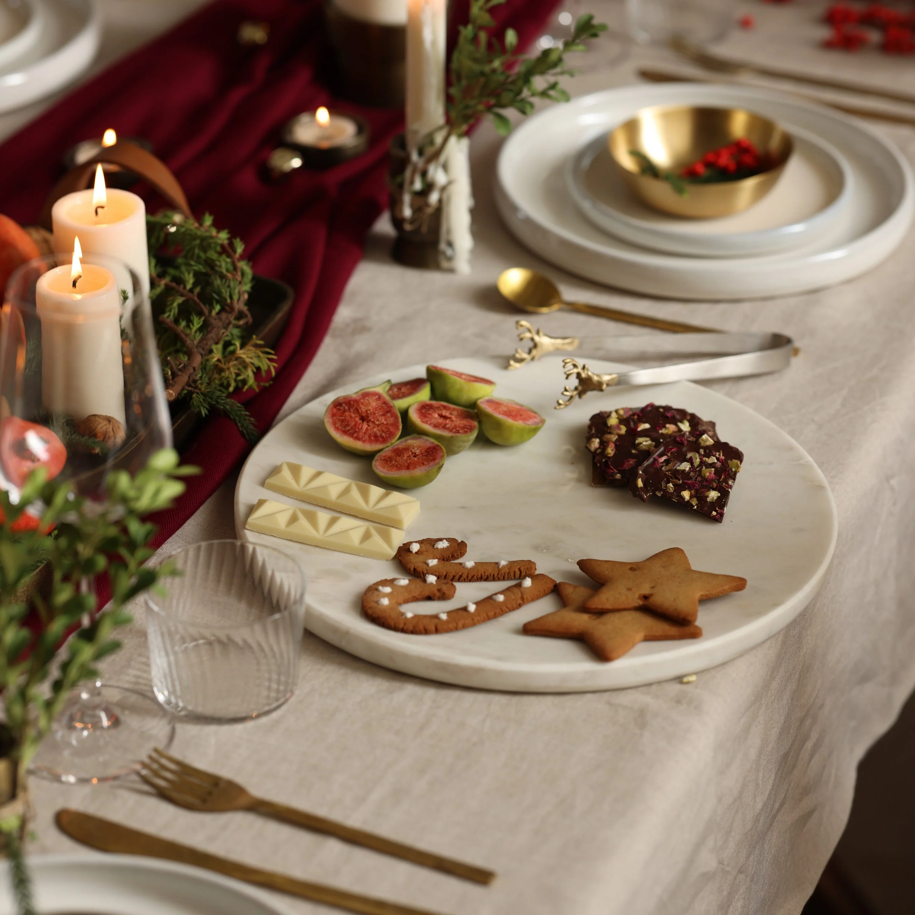 White Marble Platter - Image 2