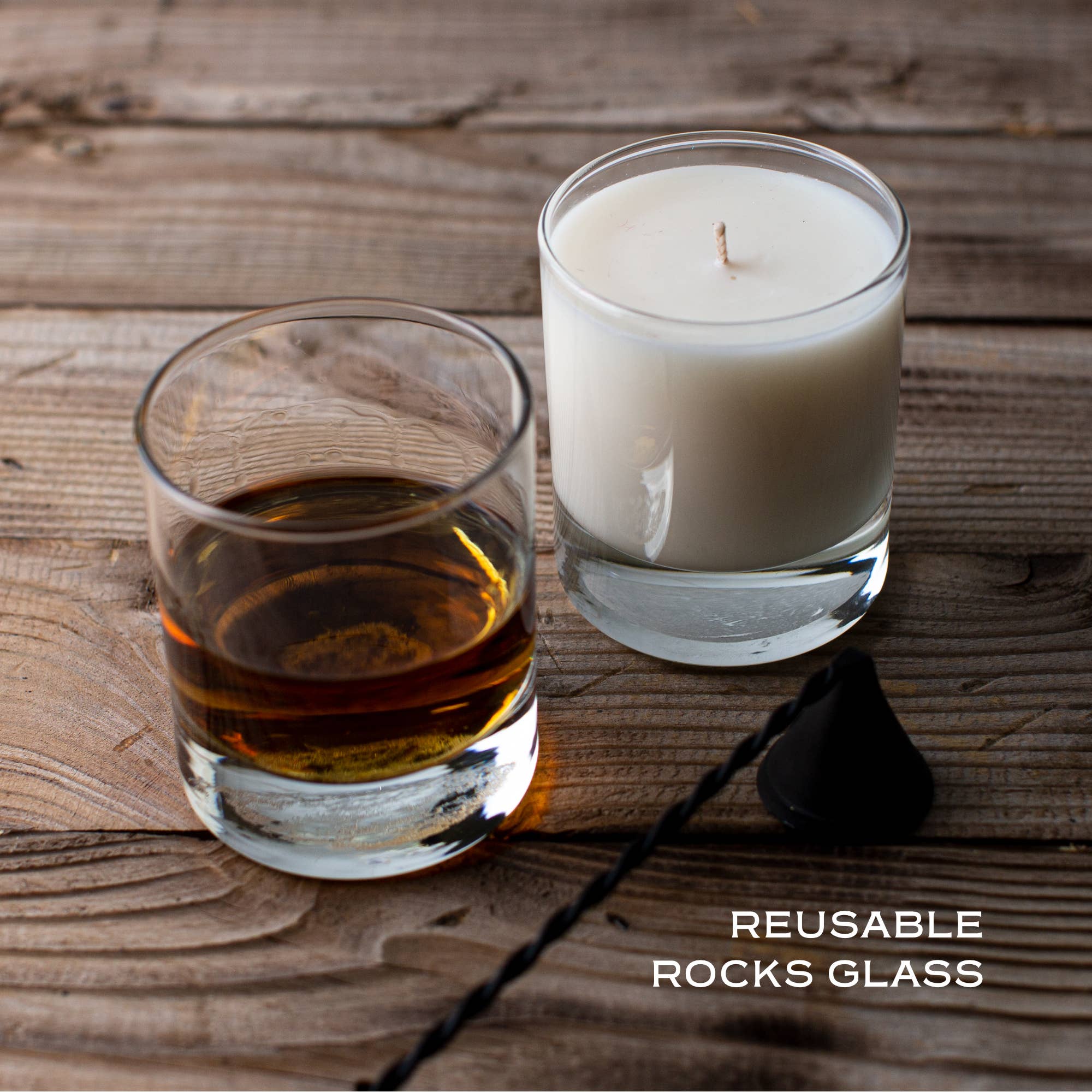 Wixology Candle Company - Bourbon Ball Chocolate Candle - Reusable 7oz Rocks Glass - Image 6