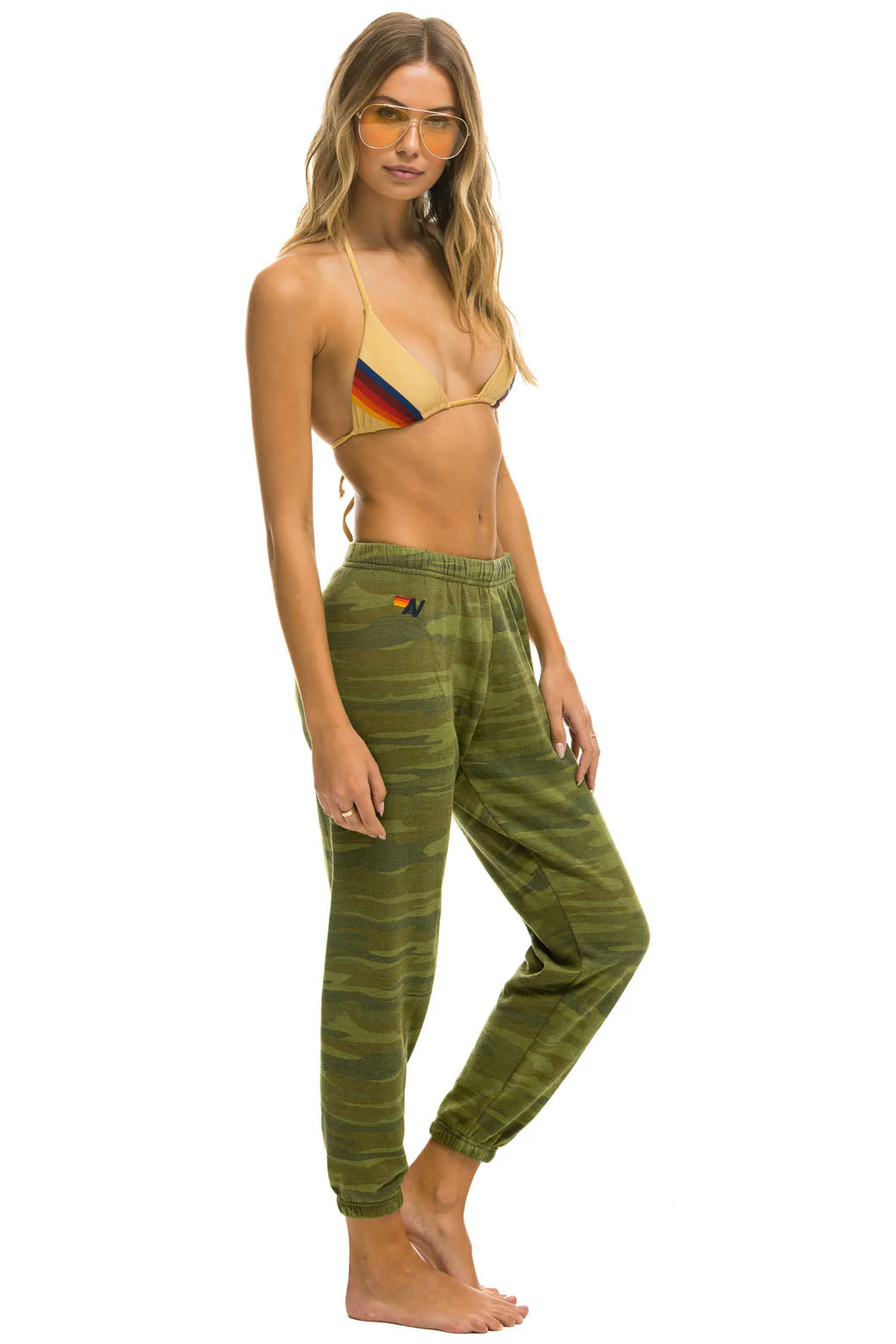 Aviator Nation - 5 Stripe Sweatpants - Camo - Image 3