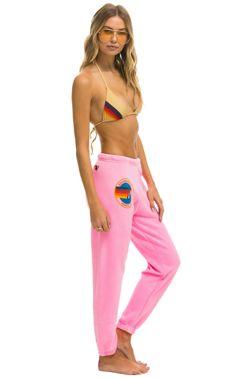 Aviator Nation - Aviator Nation Sweatpants - Neon Pink - Image 3
