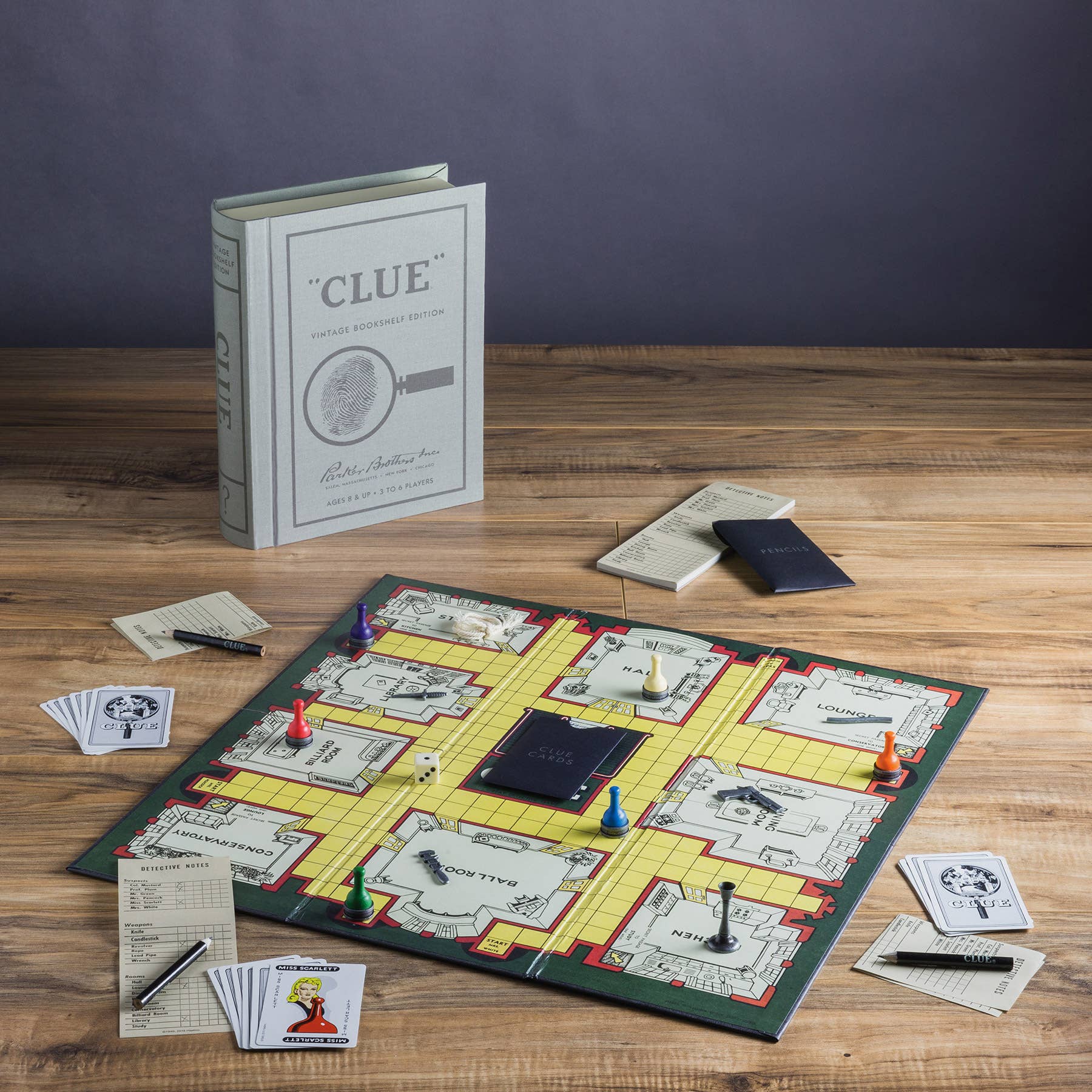 WS Game Company - Clue Vintage Bookshelf Edition - Image 5