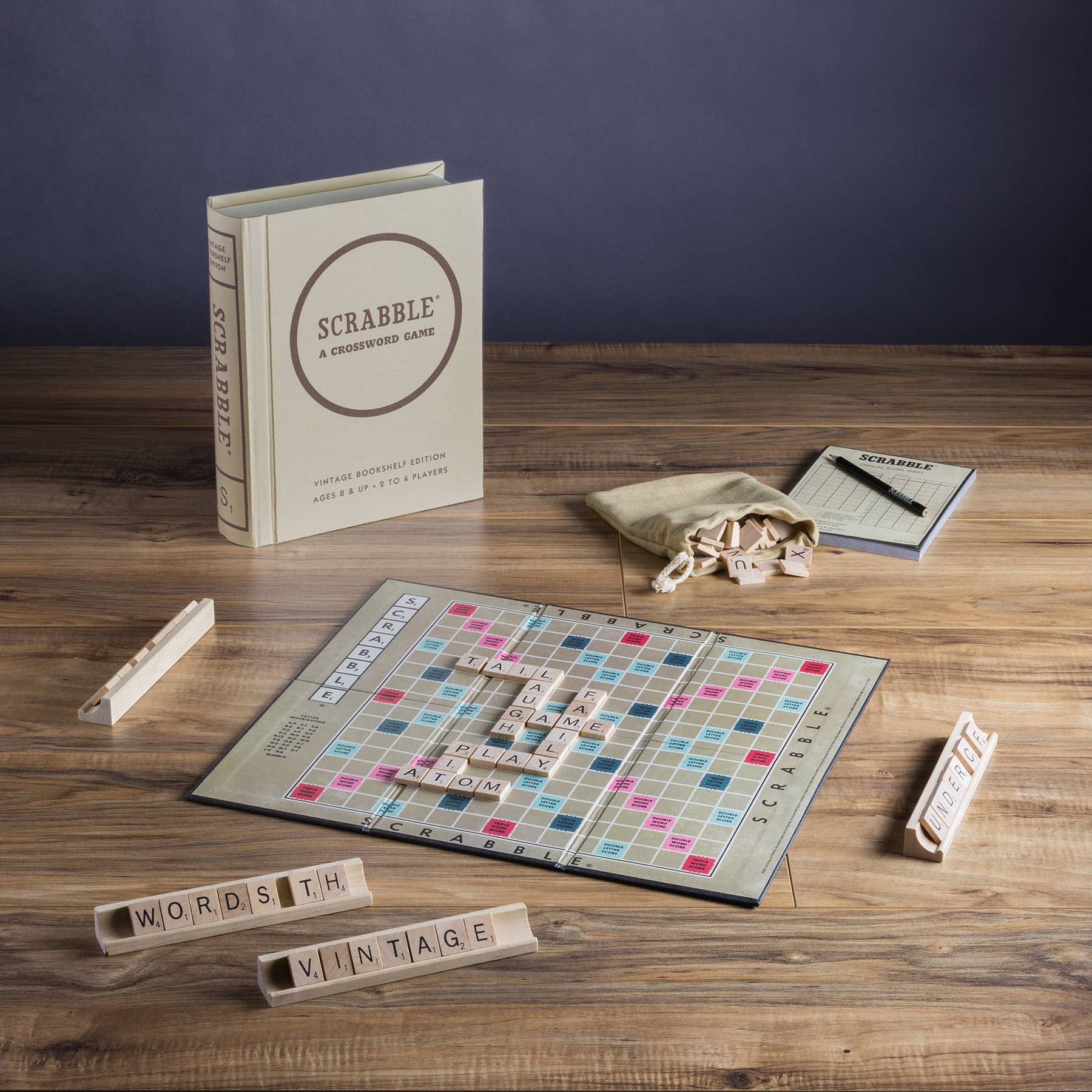 WS Game Company - Scrabble Vintage Bookshelf Edition - Image 4