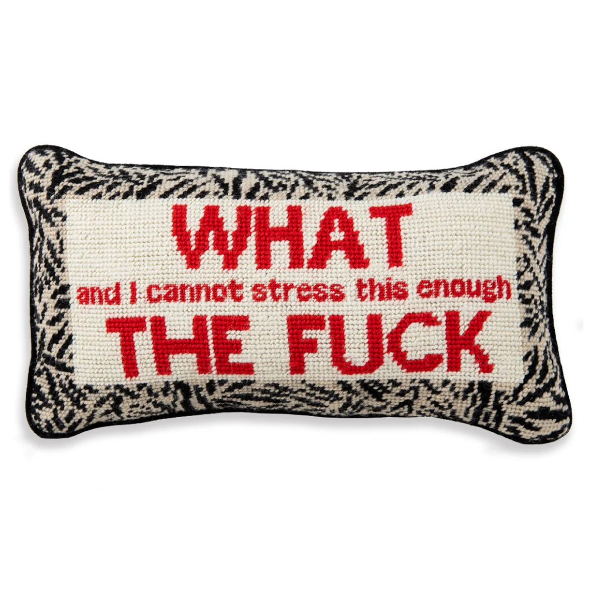 WTF Needlepoint Pillow - Image 2